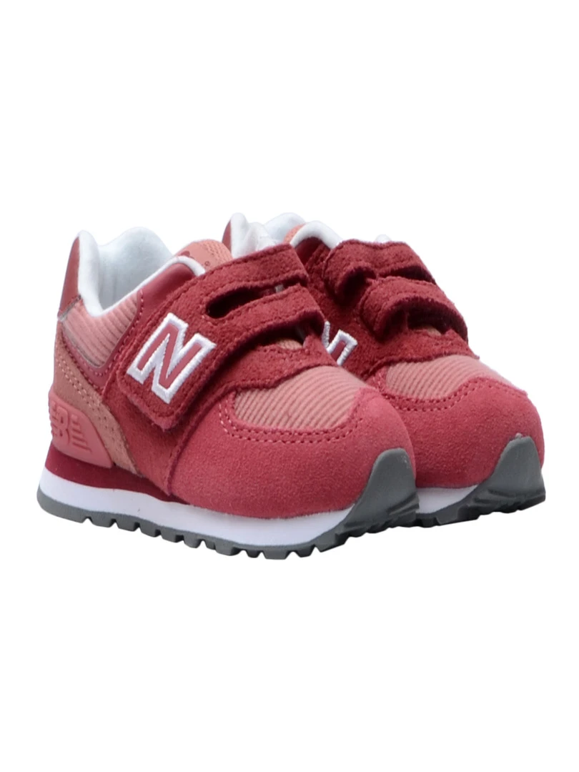 Basket Cuir Enfant New Balance 574 21à27 5   Rouge