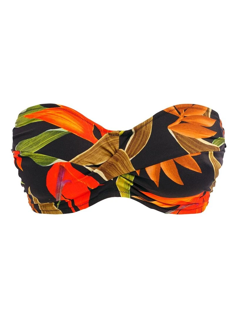 Haut de maillot bandeau avec armatures Pichola   Noir