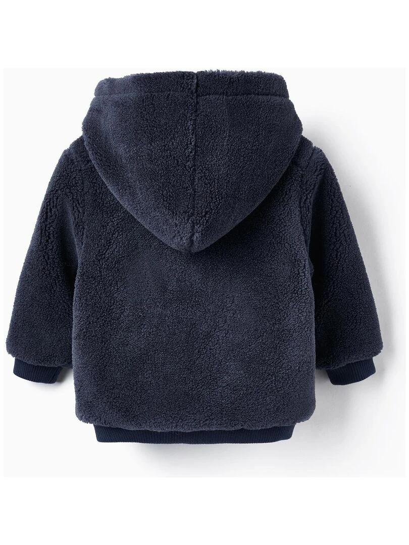 Manteau en Sherpa avec Capuche pour Bébé Garçon ACE CLUBS Bleu foncé