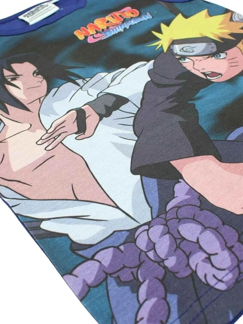 Disney   T shirt garçon imprimé Naruto en coton   Bleu marine