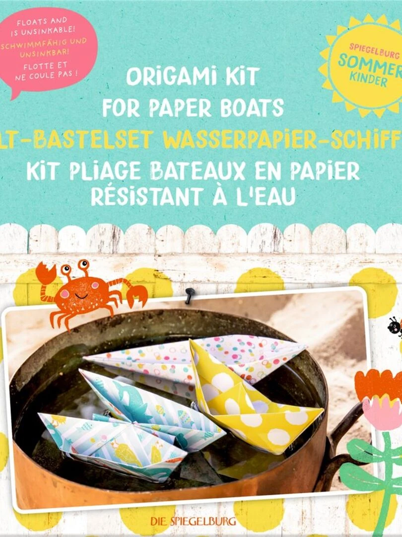 kit de pliage de bateaux en papier résistant à l'eau Multi couleur N/A