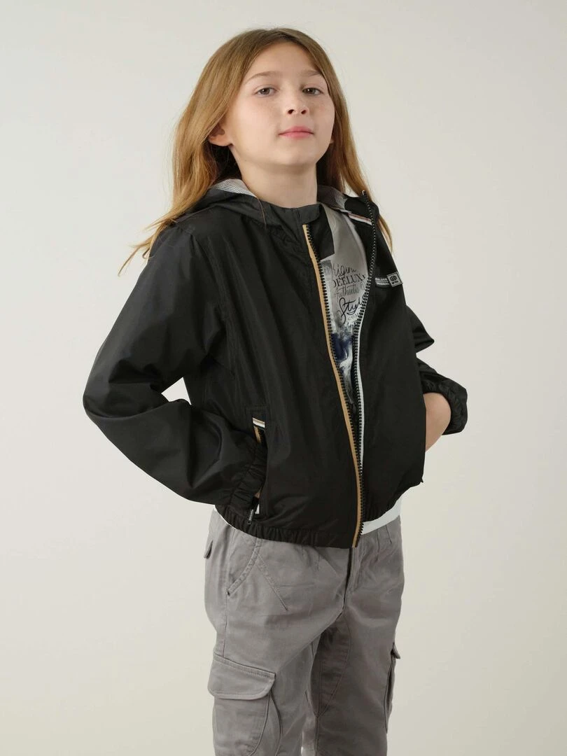 Blouson pour garçon 100 'Deeluxe'   Noir