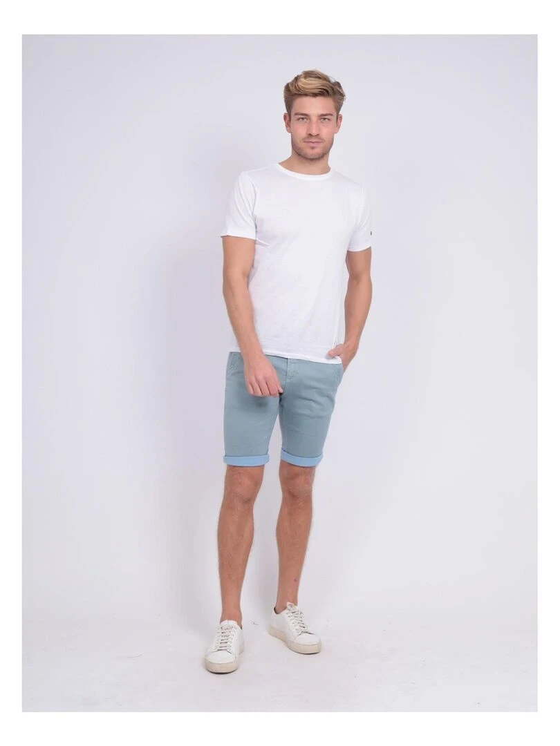 Bermuda chino BODELTA   Bleu ciel