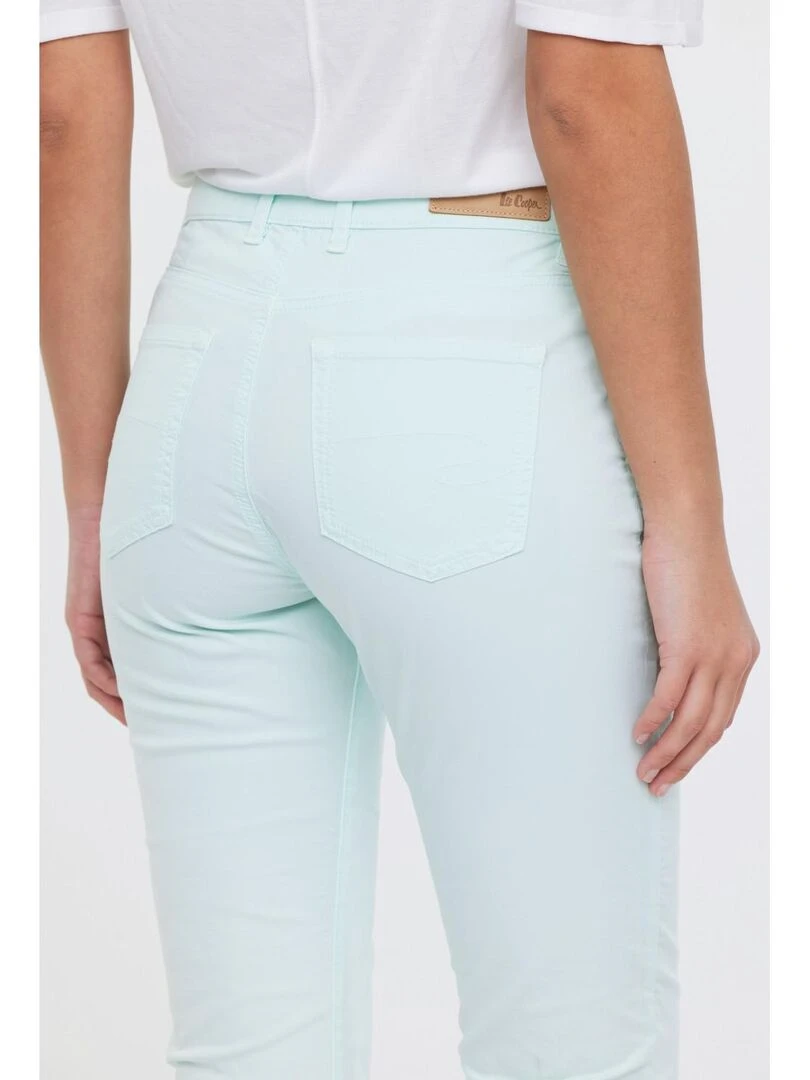 Lee Cooper   Pantalon coton slim LC135   Bleu lagon