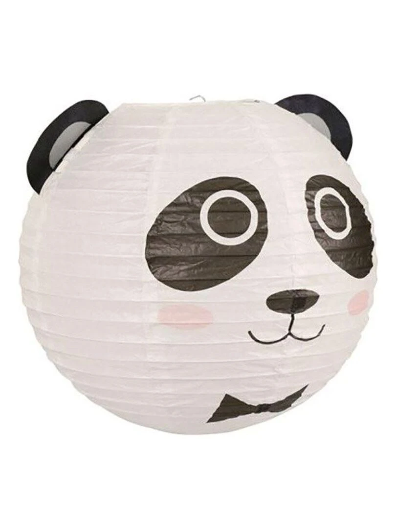 Suspension boule japonaise panda D35   Blanc