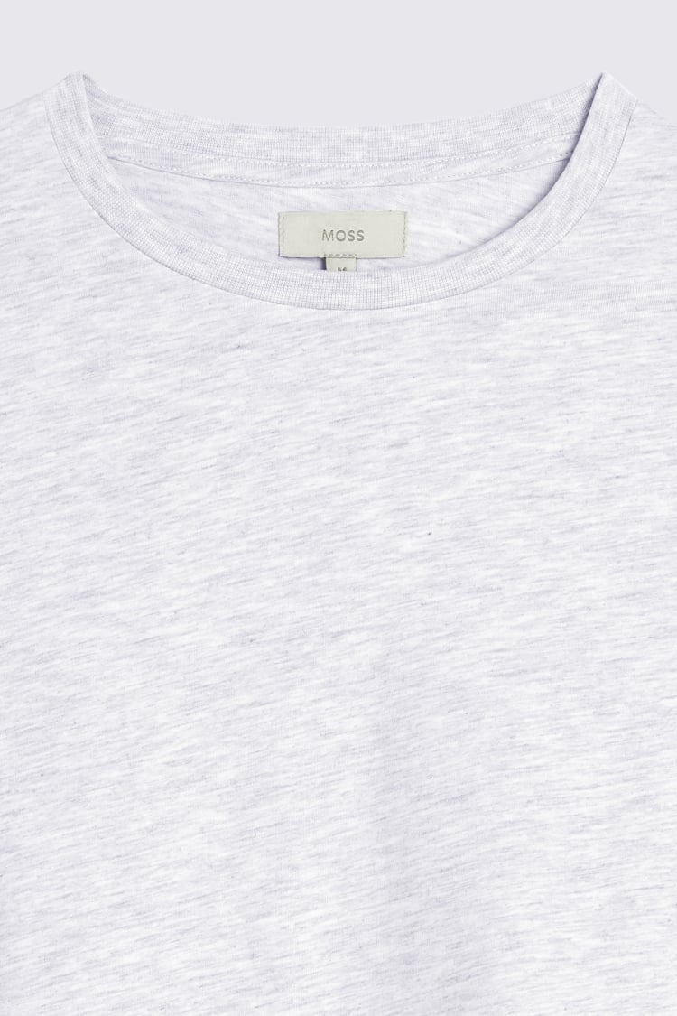 Light Grey Marl Crew Neck T-Shirt   Buy Online at Moss