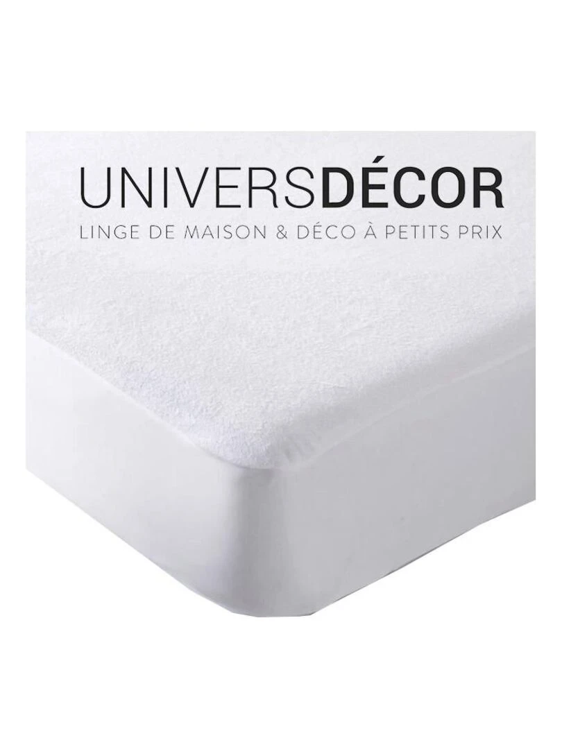 Lot De 2 Protèges Matelas Imperméable  Absorbant Et Anti acariens 90 X 190 Cm   Blanc