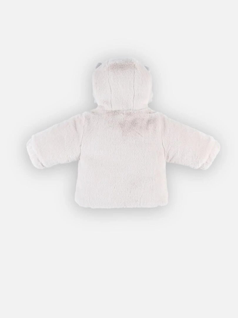 Veste à capuche en Groloudoux®  greige   Noukie's   Gris