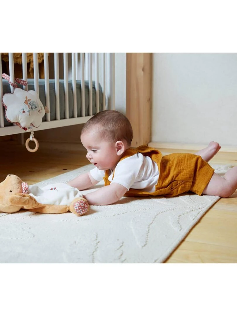 Mobile Musical En Tissu Mon Petit Lapin (15 Cm)   Rouge