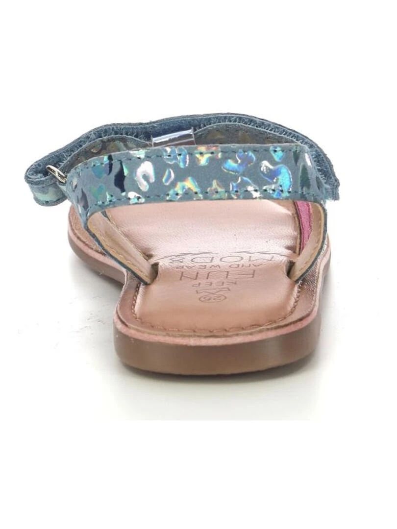 Sandales Cuir Canissa   Bleu