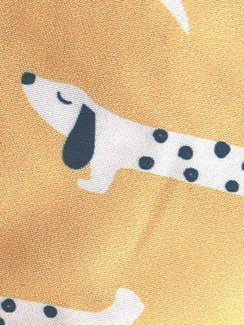 Chapeau Reversible Chiens   Archimède   Jaune