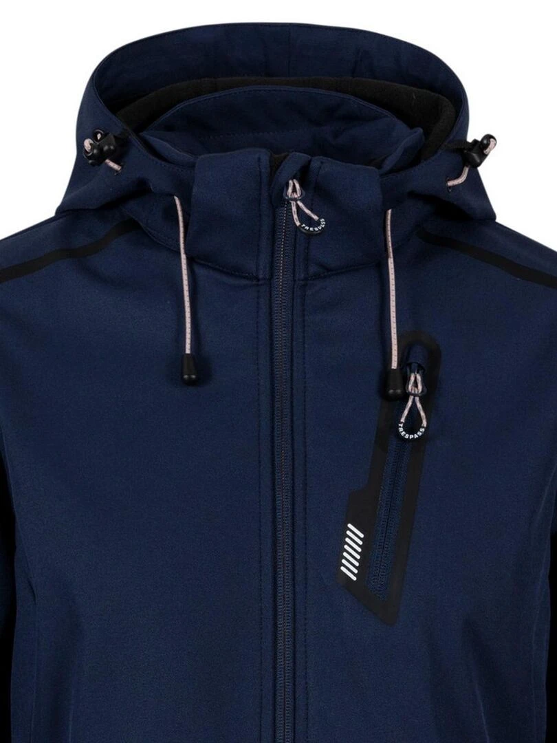 Trespass   Veste softshell NEMAN   Bleu marine