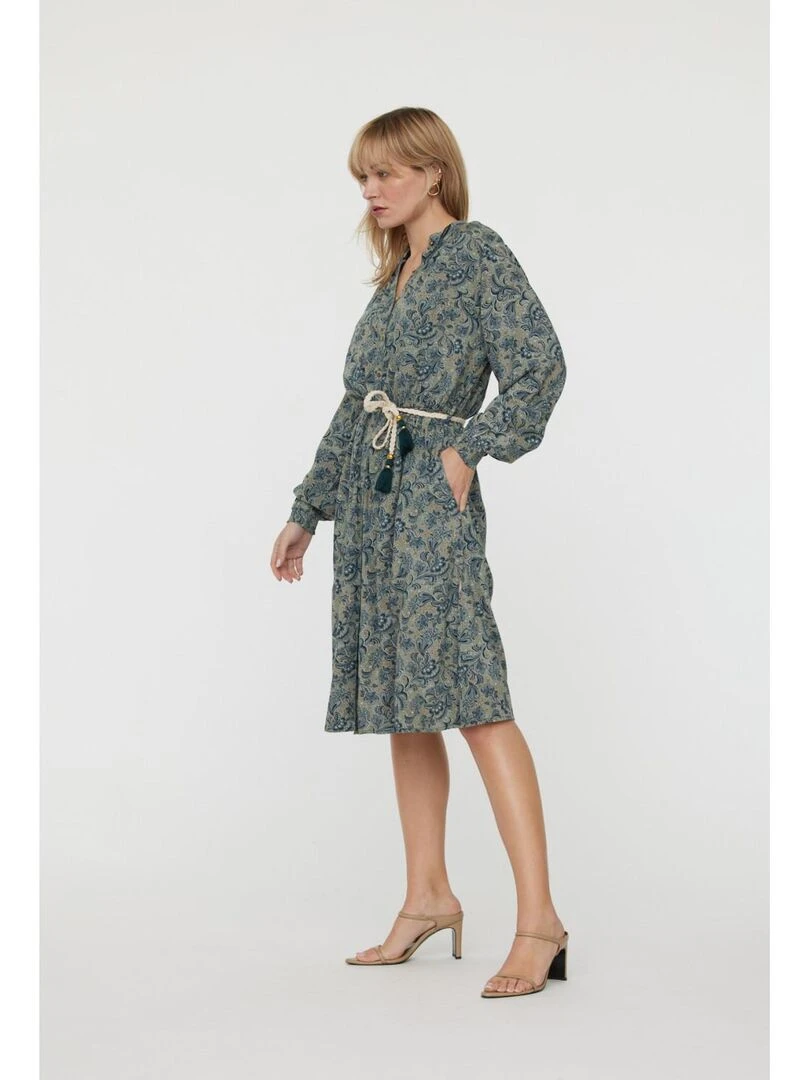 Lee Cooper   Robe manches longues polyester  LAYLA   Kaki