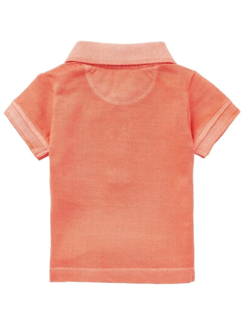 Polo Bébé en Coton Bio Mandarine Orange