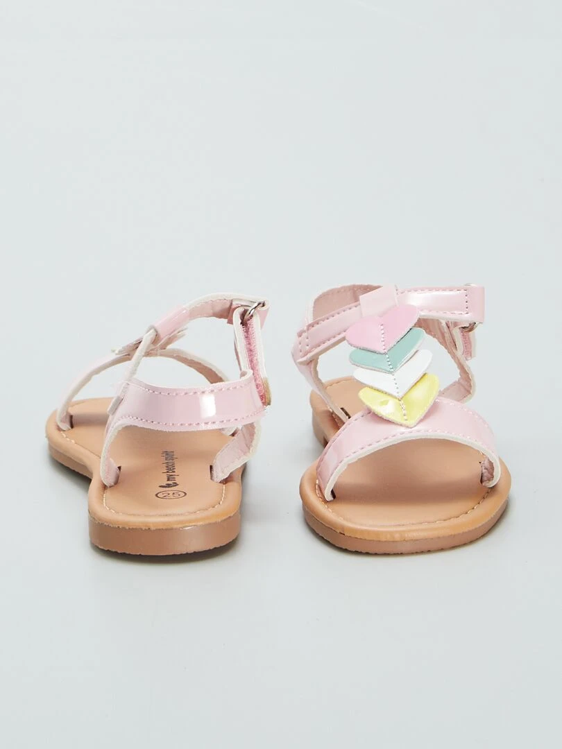 Sandales vernies   Rose