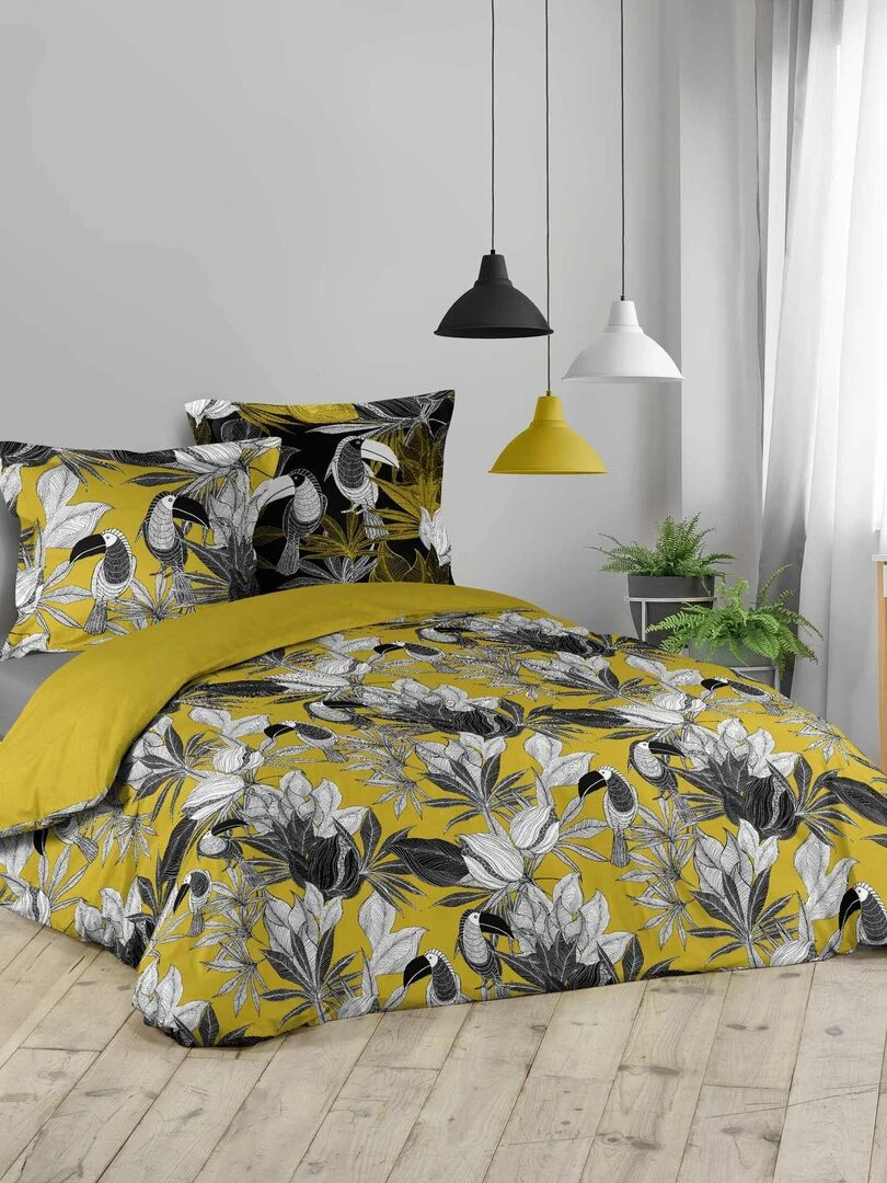 Parure Housse de couette Collection Tatou le Toucan Jaune