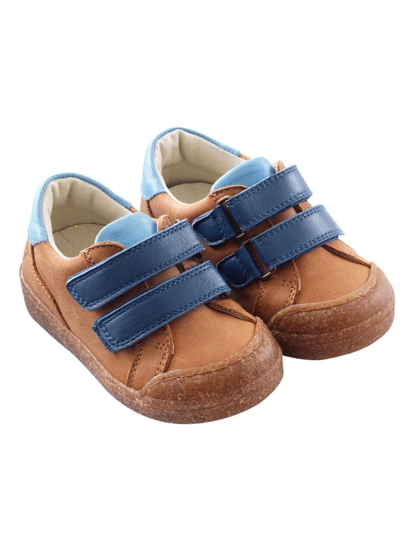 Baskets cuir Happy up Bleu Bleu