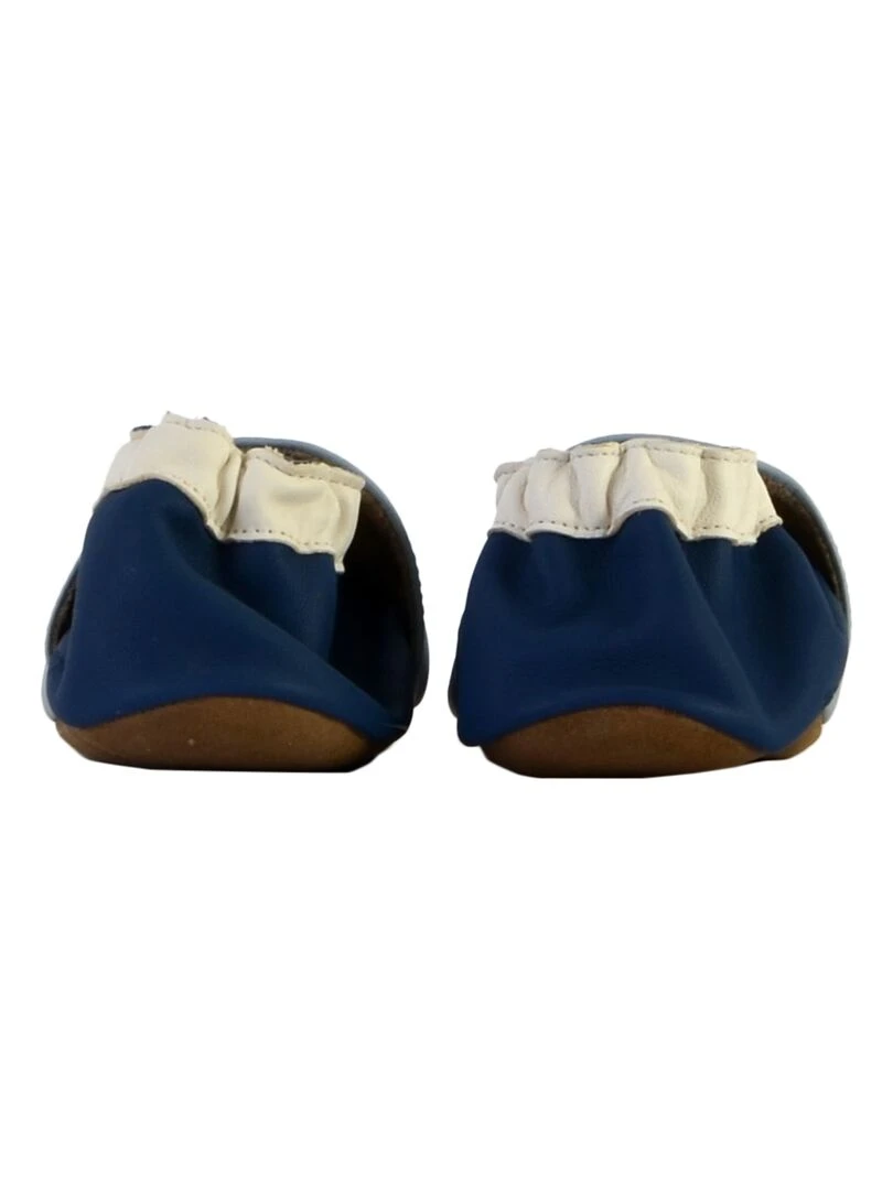 Chaussons Cuir Enfant Robeez Bird Sailor   Bleu