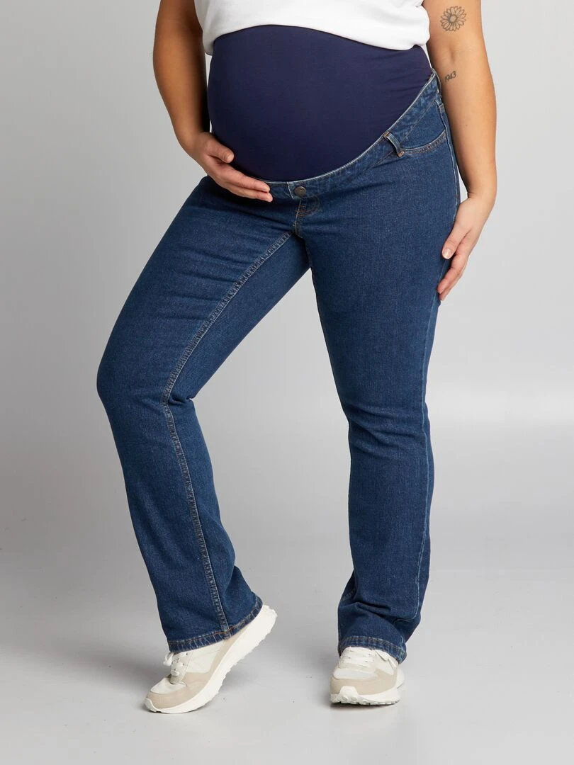 Jean flare de maternité Bleu foncé