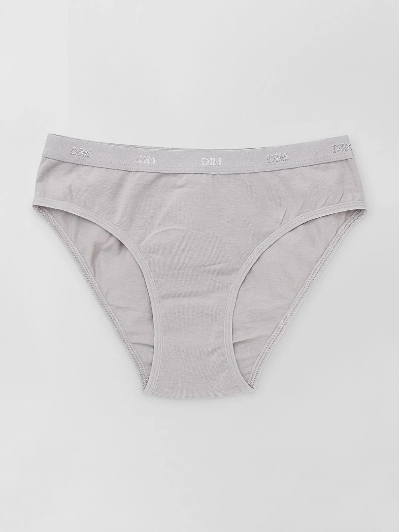 Lot de 3 culottes 'Les Pockets' 'DIM'   noir/blanc/gris