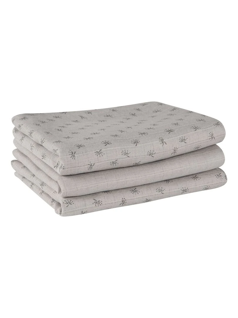 ROBA Set de couches bio de 3 pièces "Lil Planet" – gris Gris