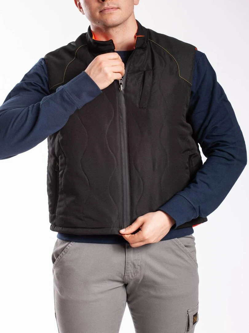 Gilet sans manches matelassé réversible 'Rica Lewis' Noir