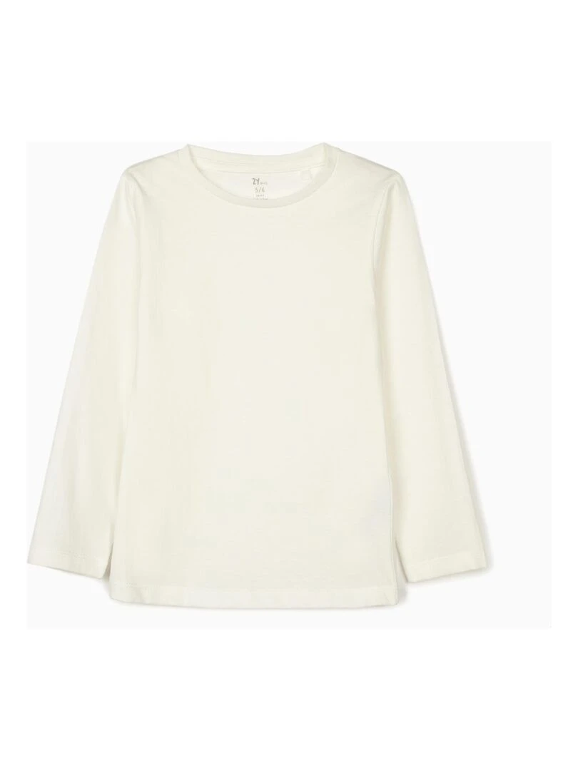 2 T shirts manches longues fille manches longues DISRUPTION   Blanc