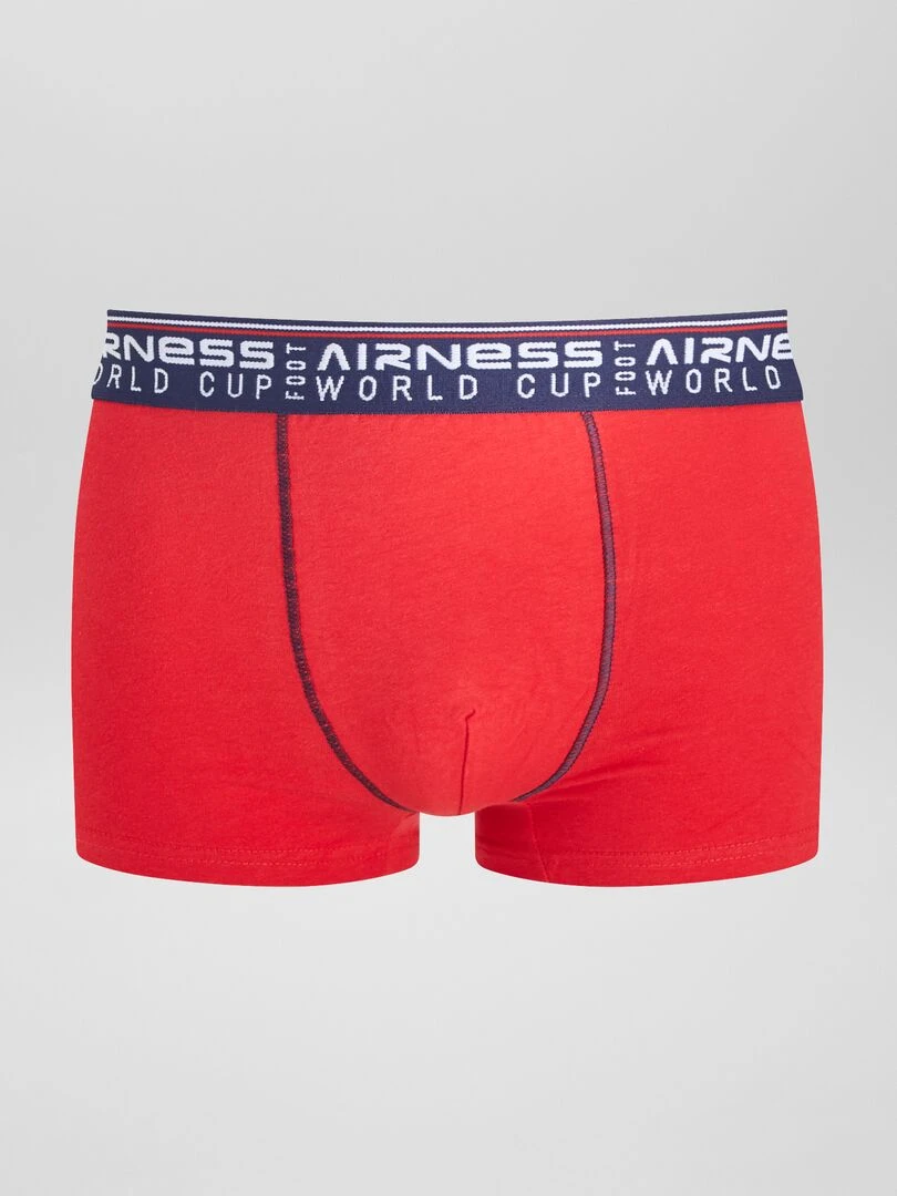 Lot de 3 boxers 'Airness'   Rouge/bleu/gris