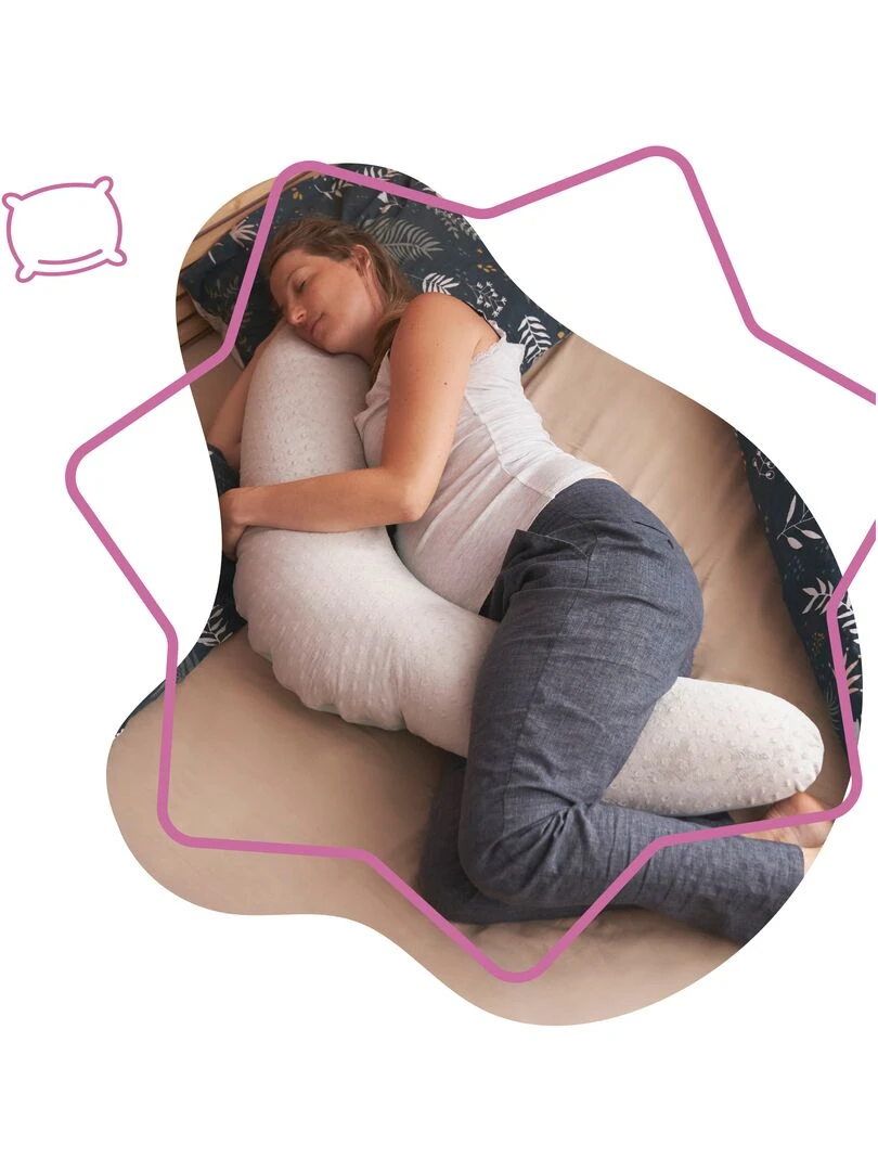 Coussin D'allaitement 'badabulle'   Gris