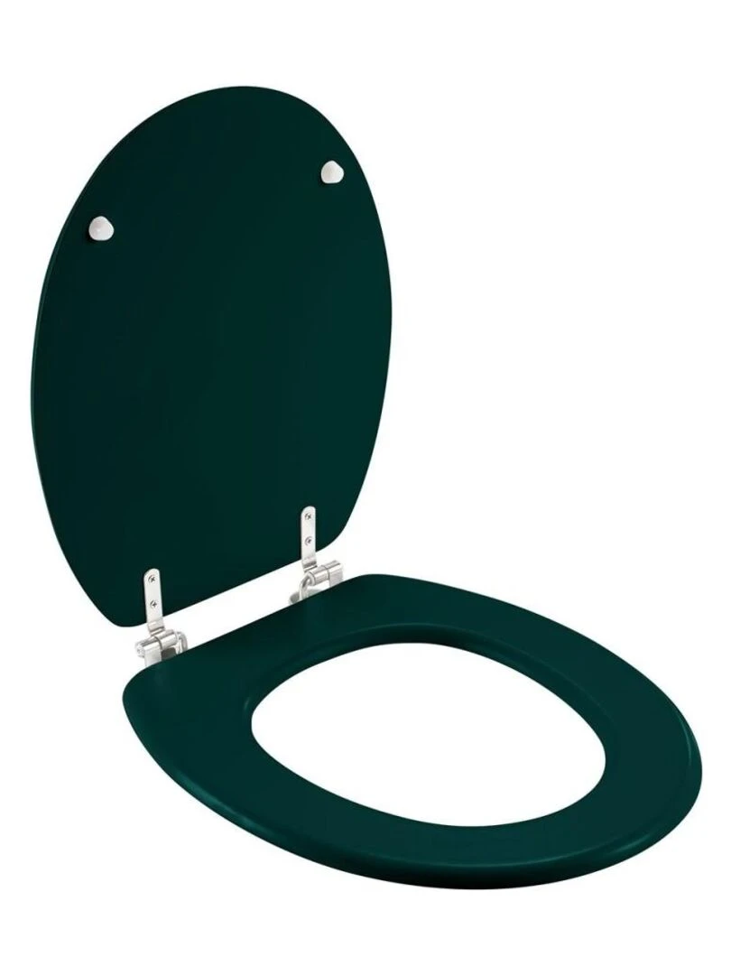 Abattant WC MDF charnières métal Jade   Vert