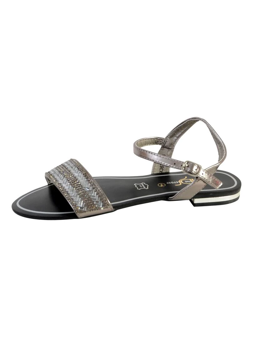 Sandale Femme The Divine Factory HX3677 Noir