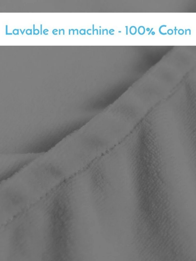 Drap housse 100% coton pour plan incliné   Monsieur Bébé   Gris