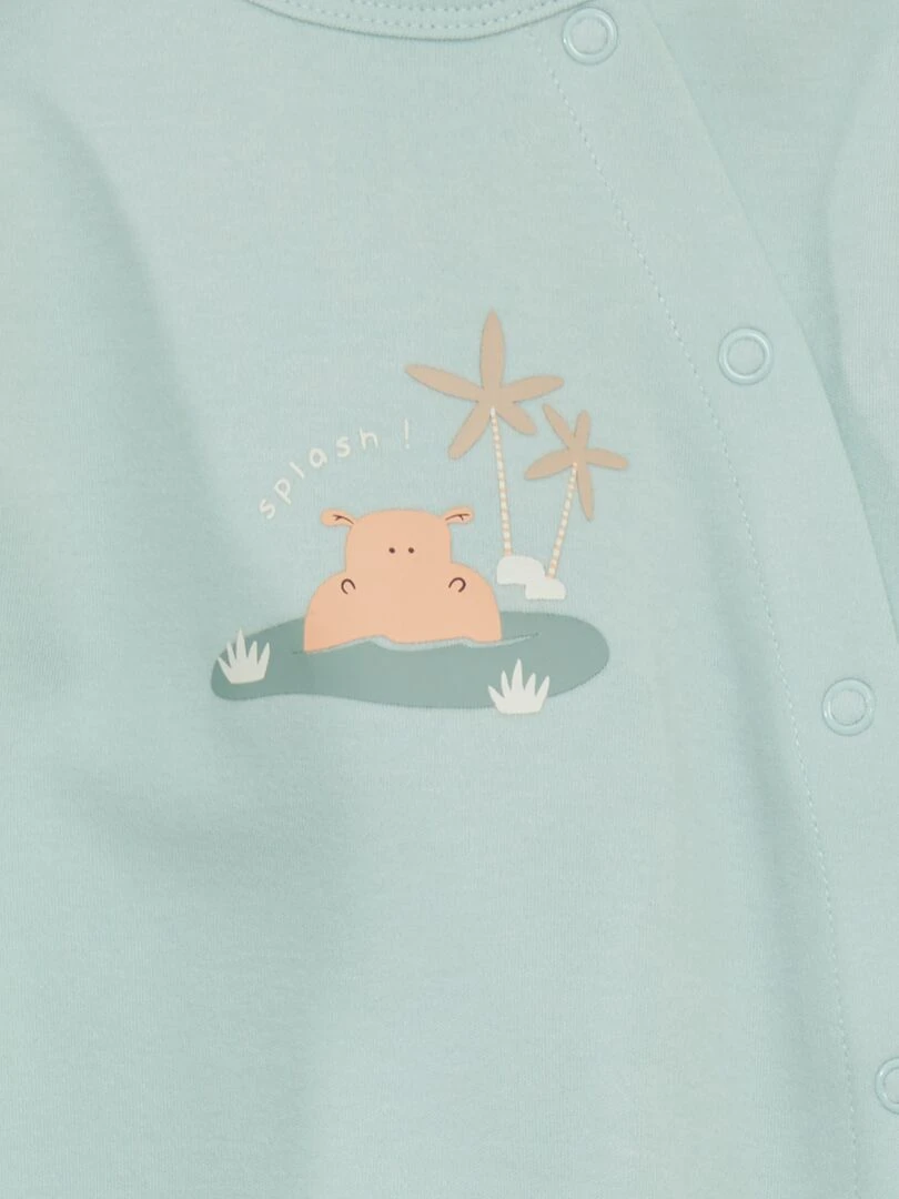 Lot de pyjama dors bien imprimée   2 pièces   Bleu