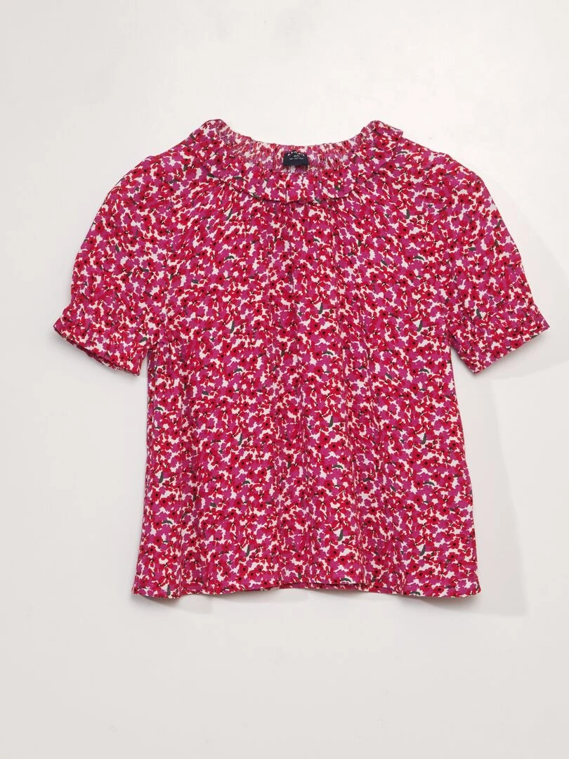 Blouse en viscose   So Easy   Fuchsia