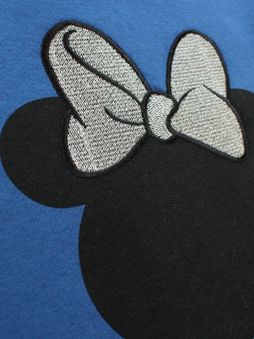 Disney   Sweat fille imprimé Minnie en coton   Bleu marine
