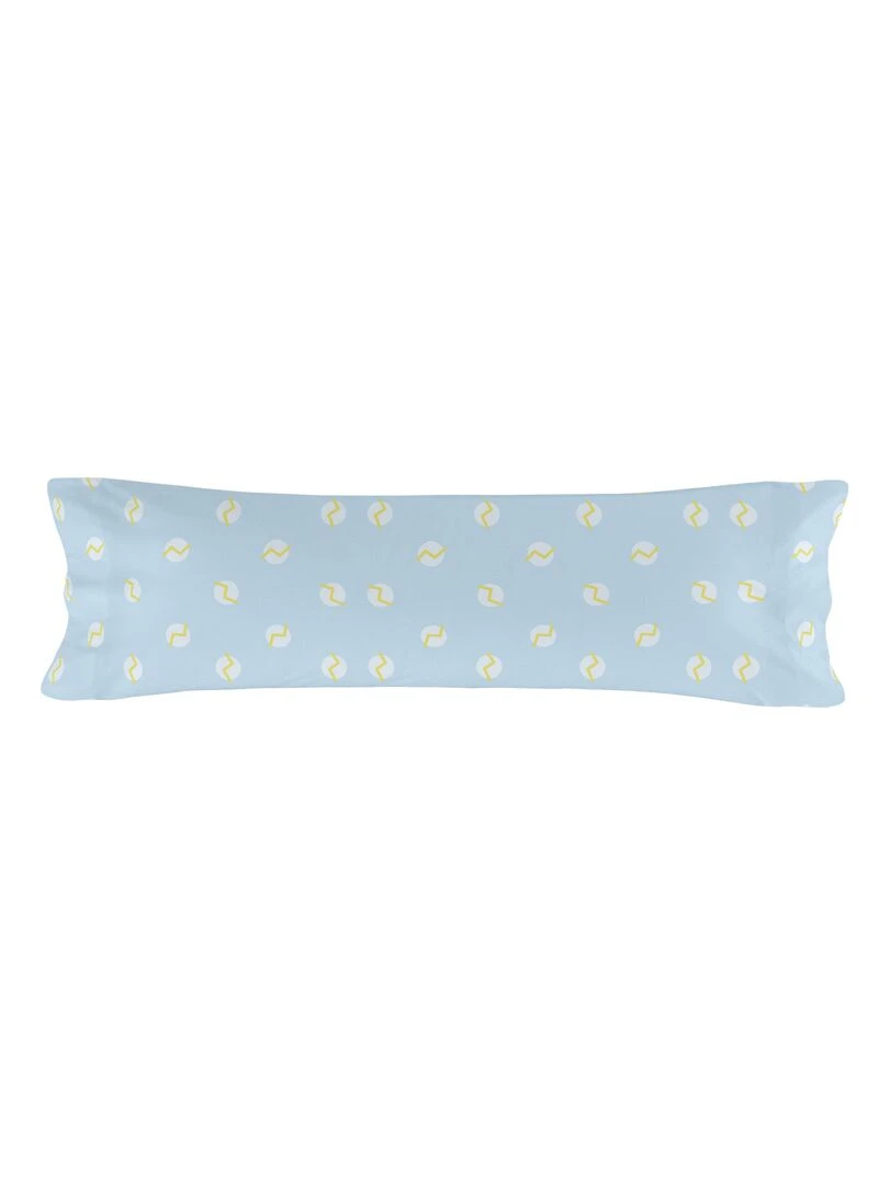 Taie d'oreiller Beep Lit Bébé "Happyfriday" Bleu Jaune