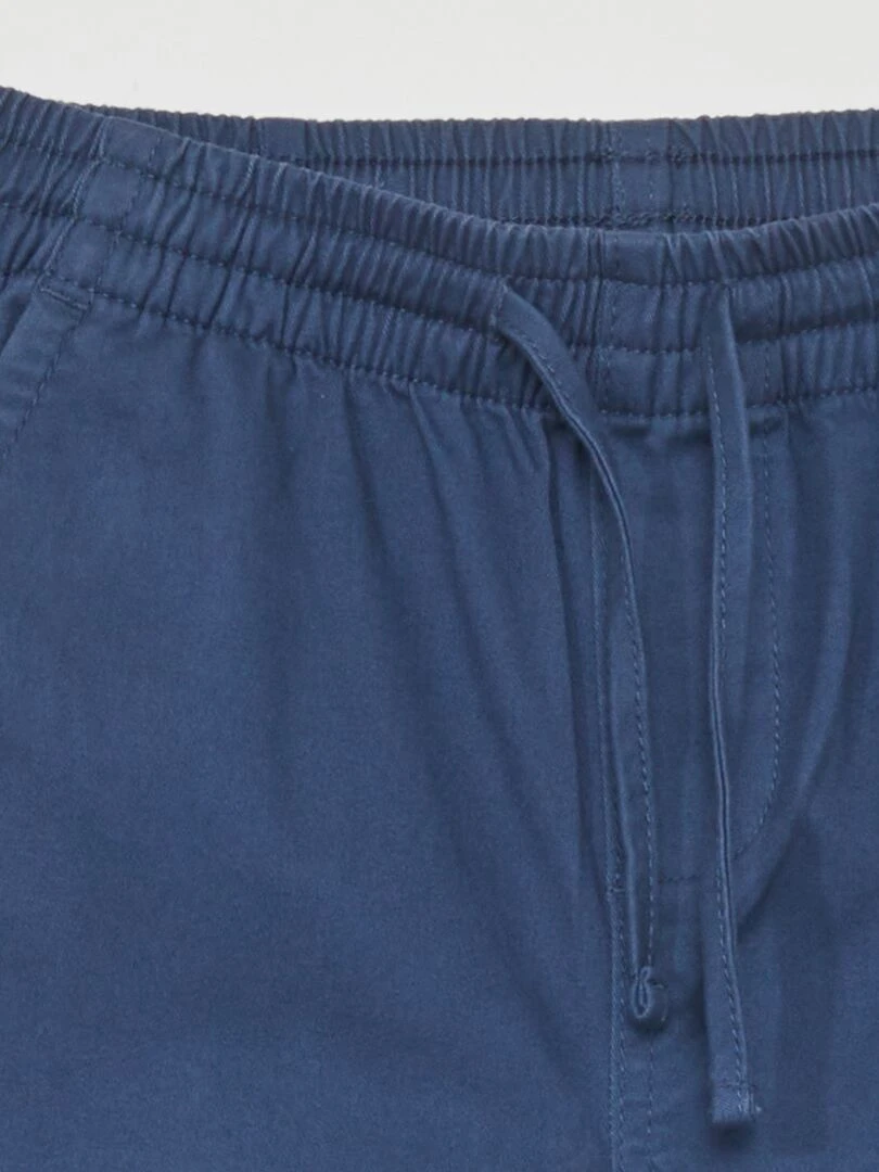 Pantalon jogger avec taille élastiquée   Bleu marine