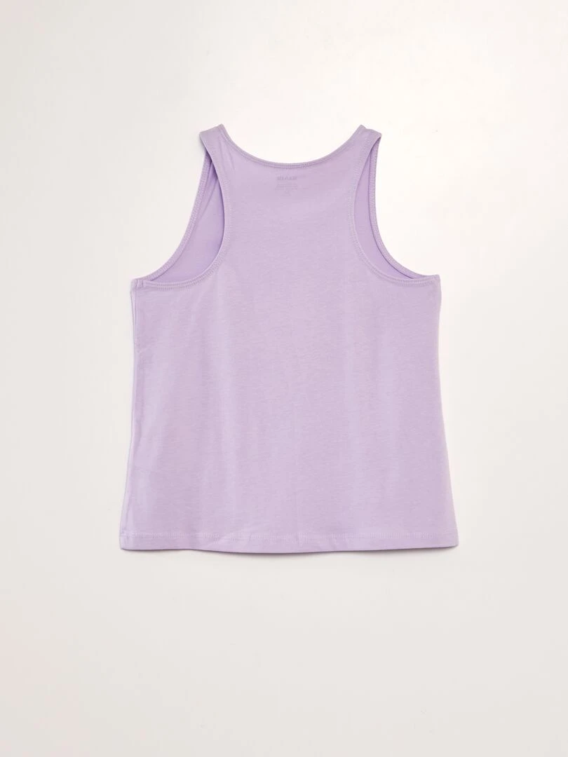 Débardeur imprimé à dos nageur   Violet