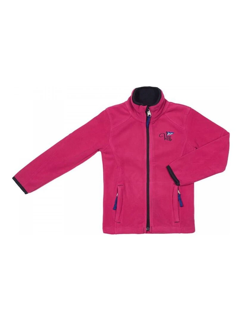 Blouson polaire fille GALICEA VENT DU CAP Rose fushia