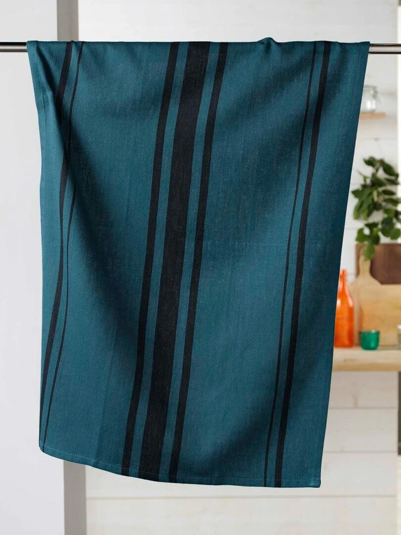 Torchon en 100% coton naturel Bleu marine