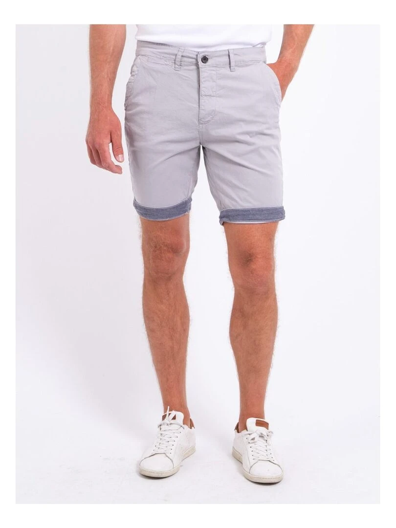 Bermuda chino BAZY Gris