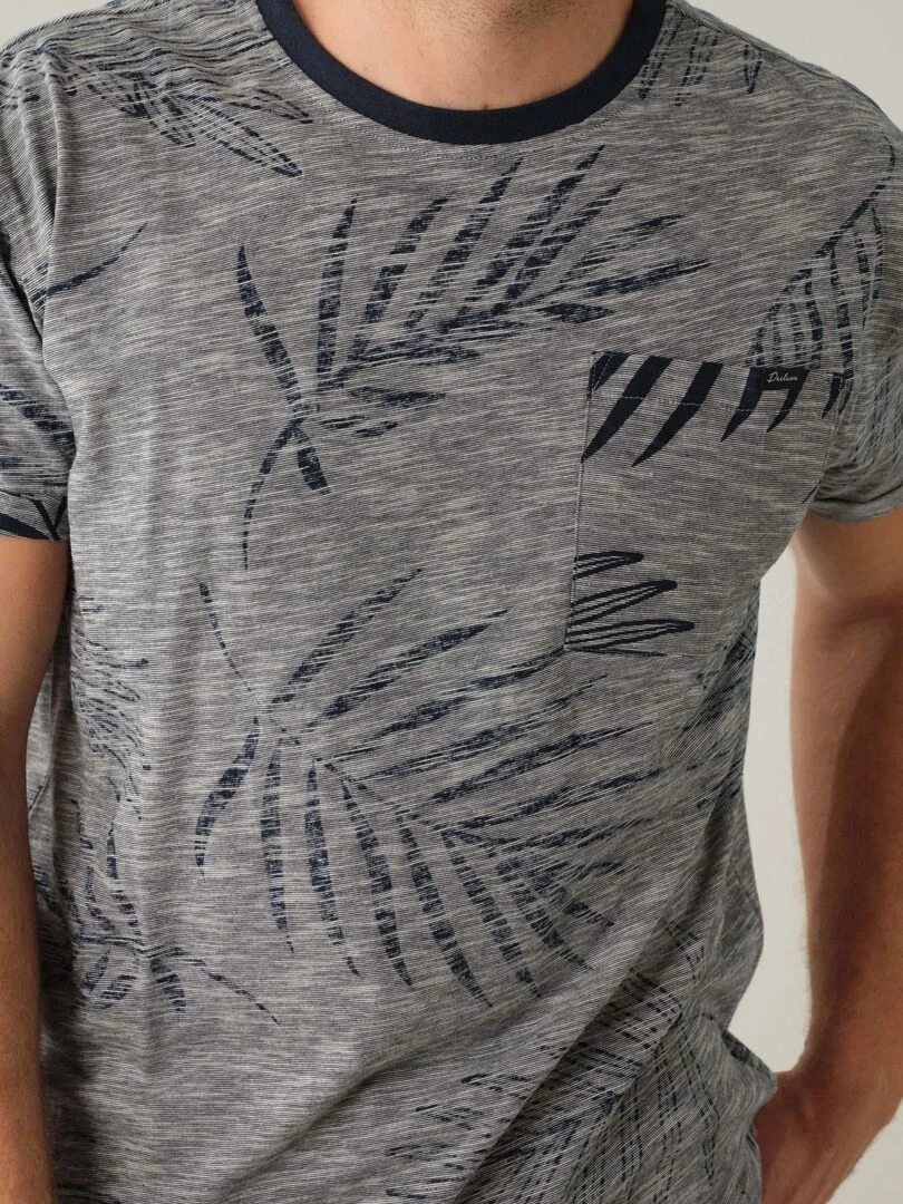 T shirt avec poche pour homme 'Deeluxe'   Bleu marine