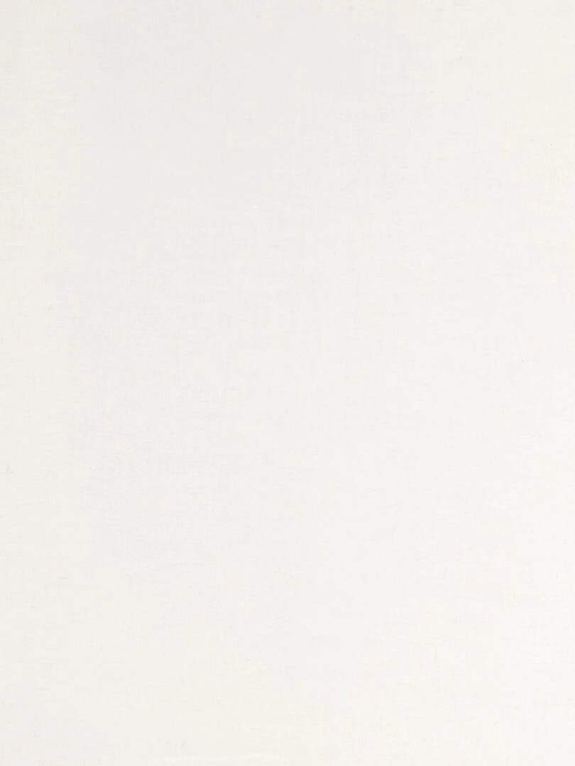 Rideau voilage tamisant en poly lin   Blanc