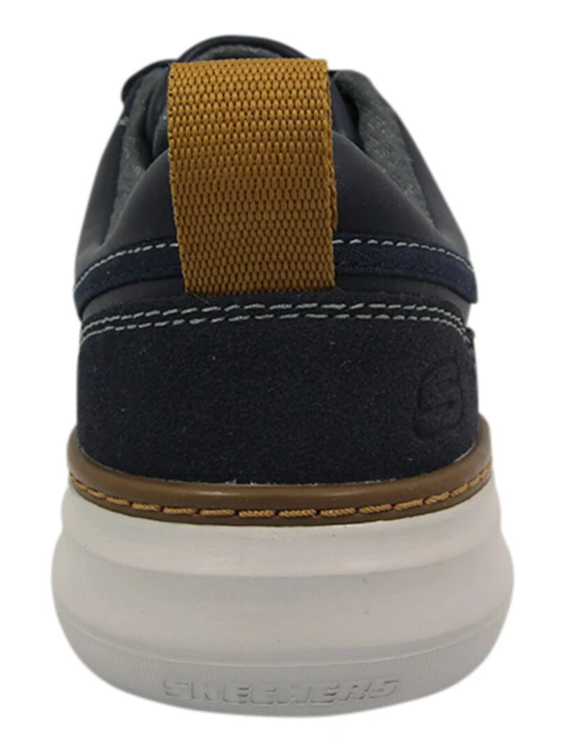 Baskets cuir 'Skechers' 'Moreno Pence'   Bleu