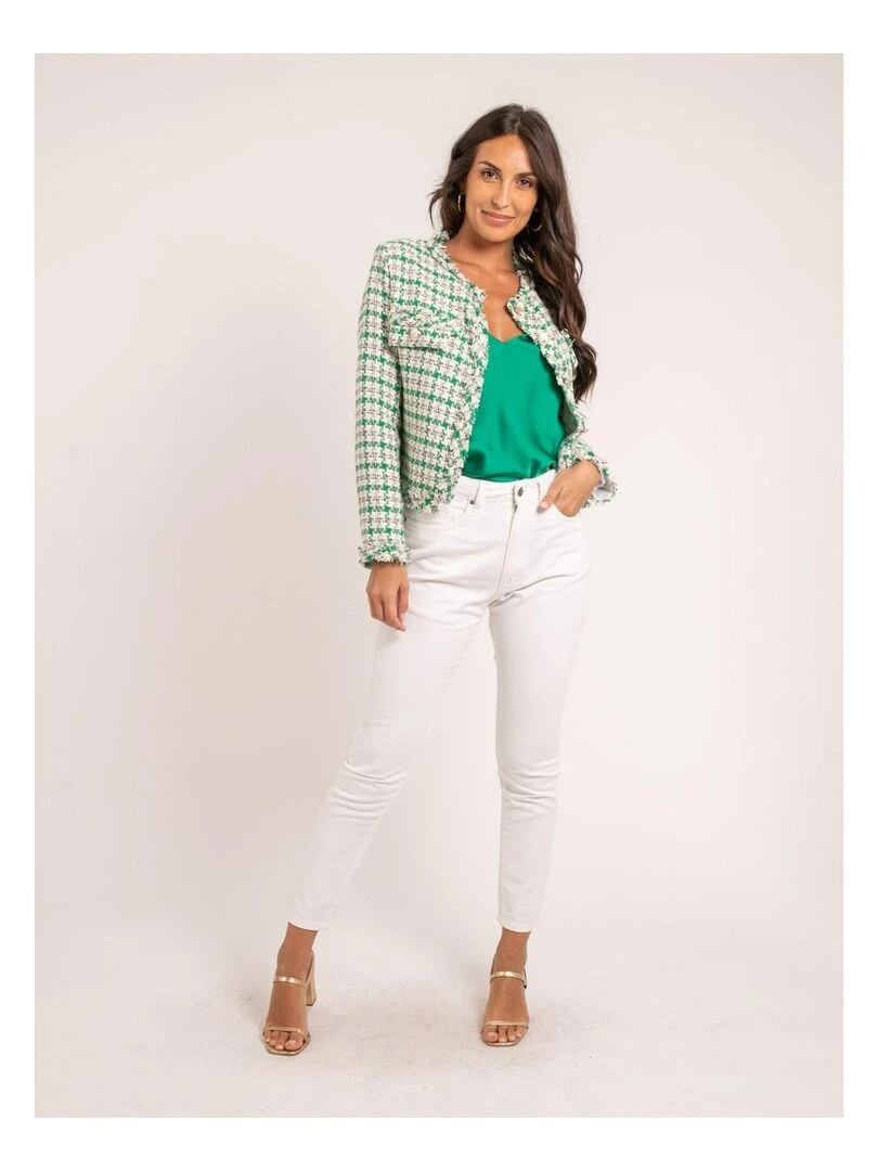Veste tweed ULMAN   Vert