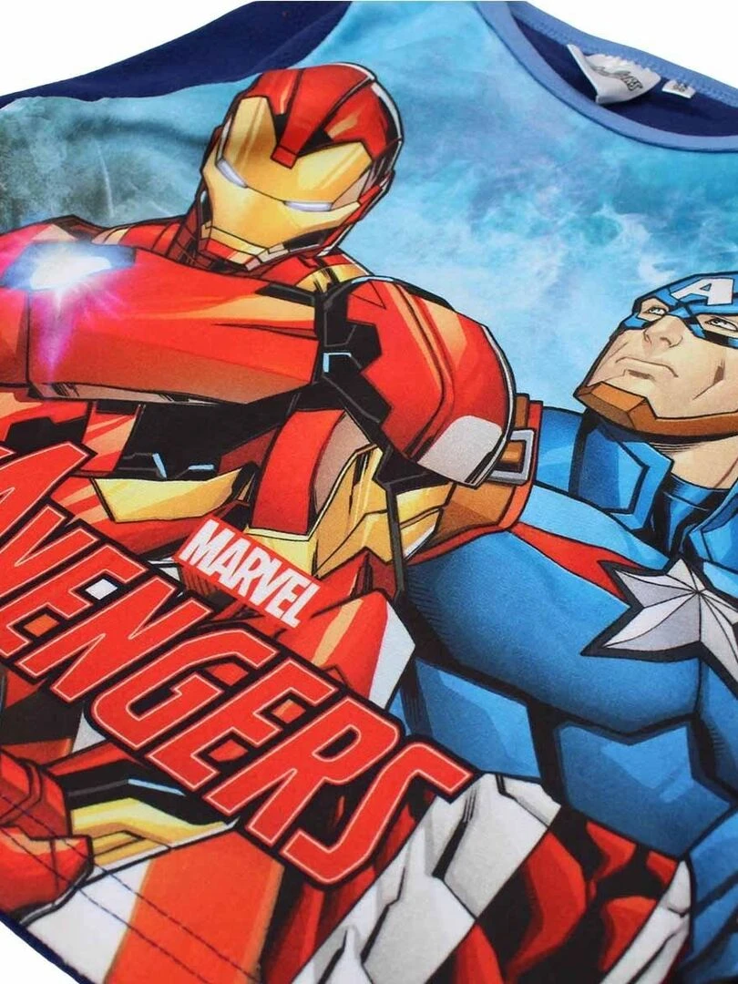 Avengers   Pyjama garçon imprimé Avengers   Bleu marine