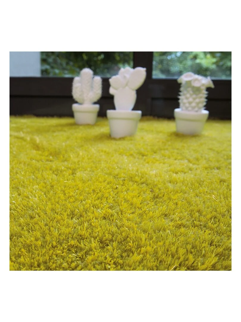 Tapis shaggy tufté main 90x160 cm SWING Vert