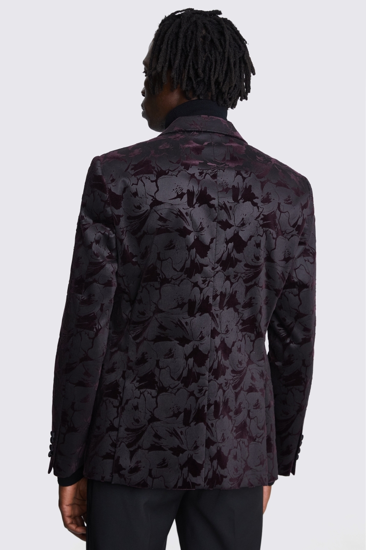 Slim Fit Ink Houndstooth Dress Jacket   Buy Online at Moss