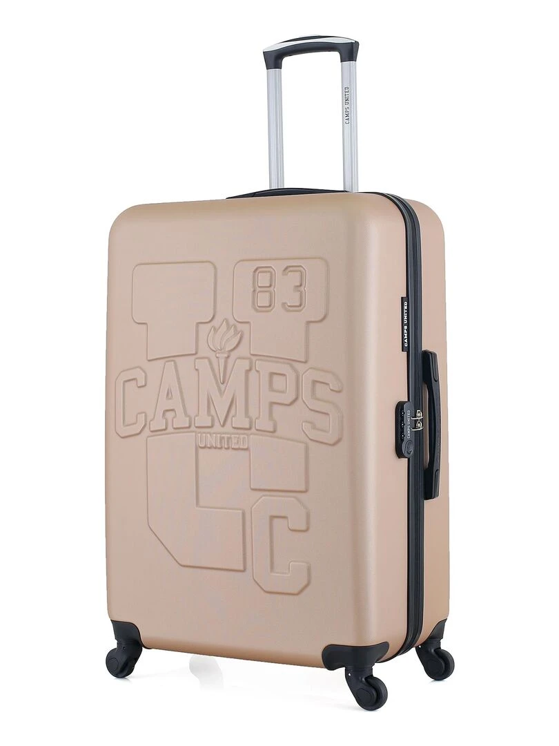 CAMPS UNITED   SET DE 3 VALISES ABS MASSACHUSETTS   Beige
