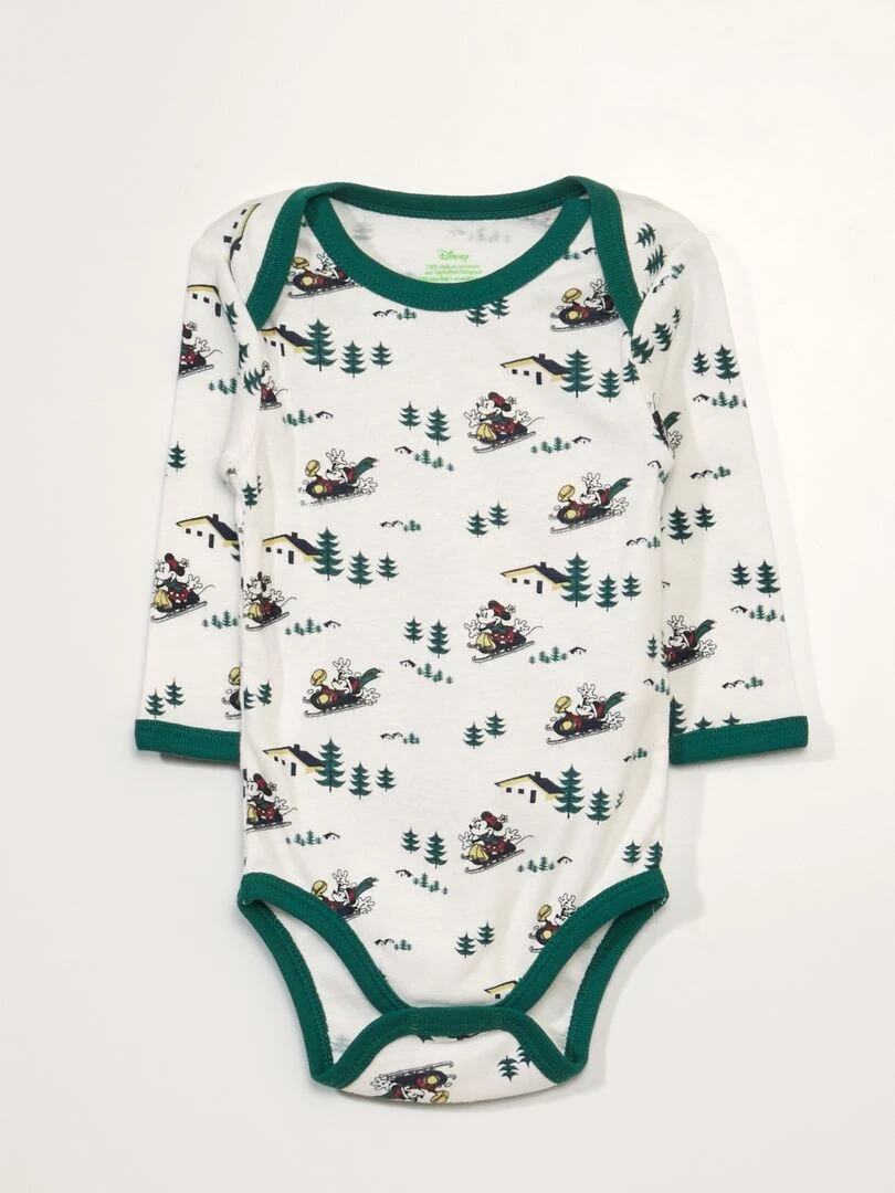 Lot de 2 bodies 'Mickey'   Blanc/rouge/vert